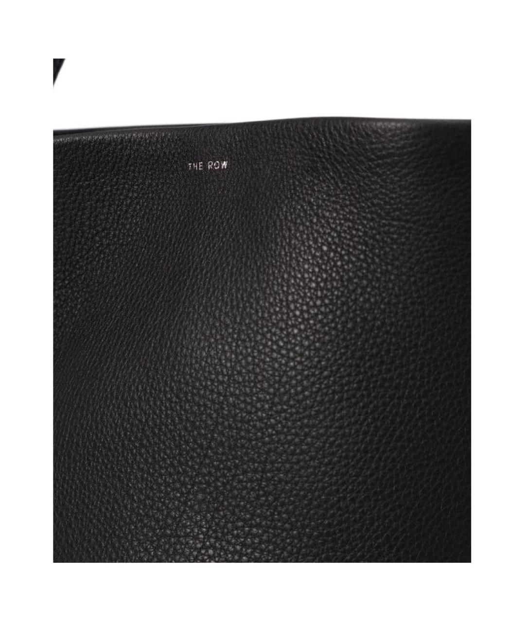 THE ROW Черная кожаная сумка через плечо, фото 4