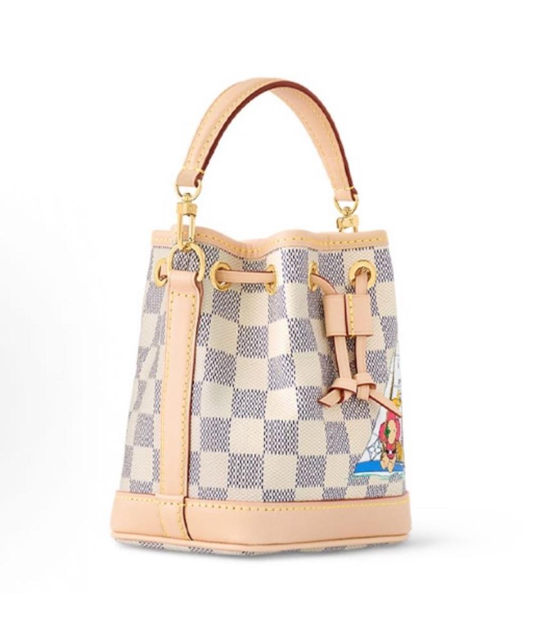 LOUIS VUITTON Серая кожаная сумка через плечо, фото 2