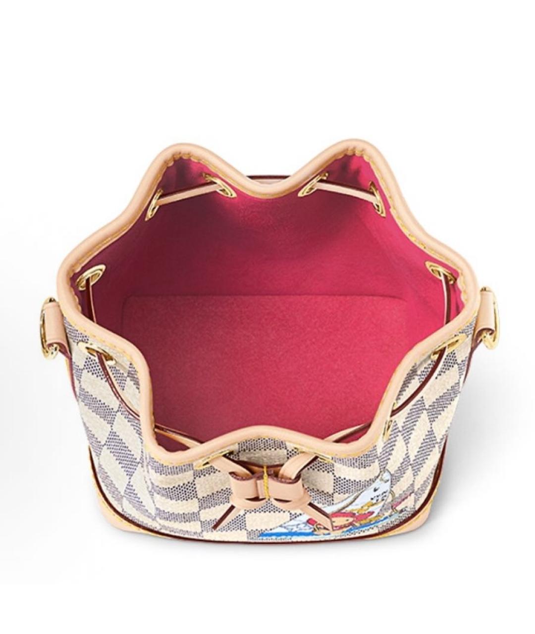 LOUIS VUITTON Серая кожаная сумка через плечо, фото 3