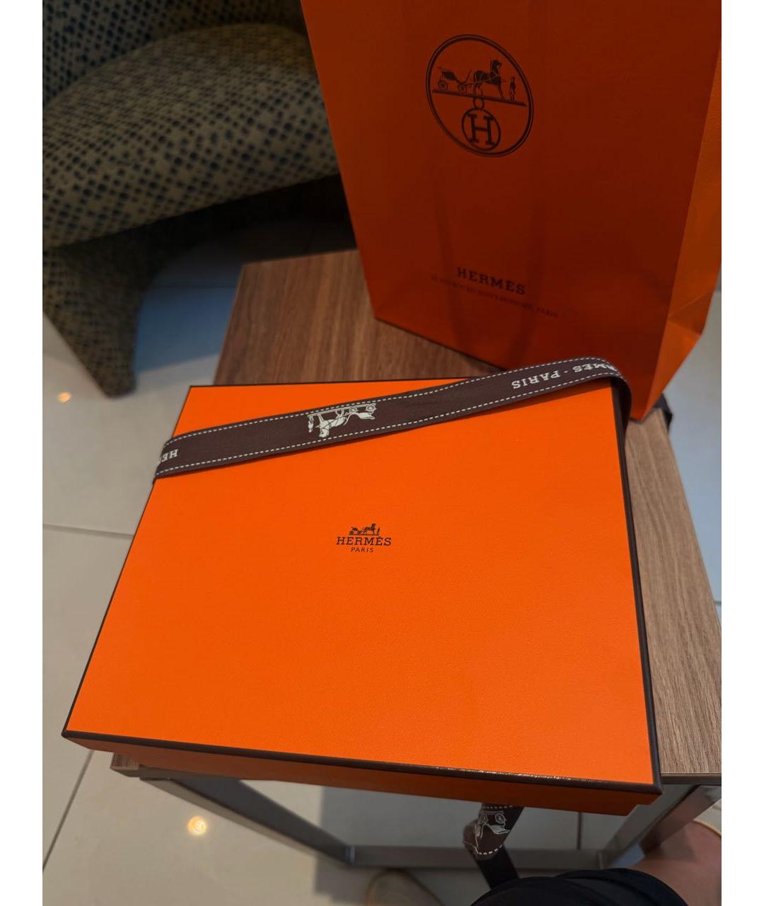 HERMES Коричневая кожаная сумка через плечо, фото 5