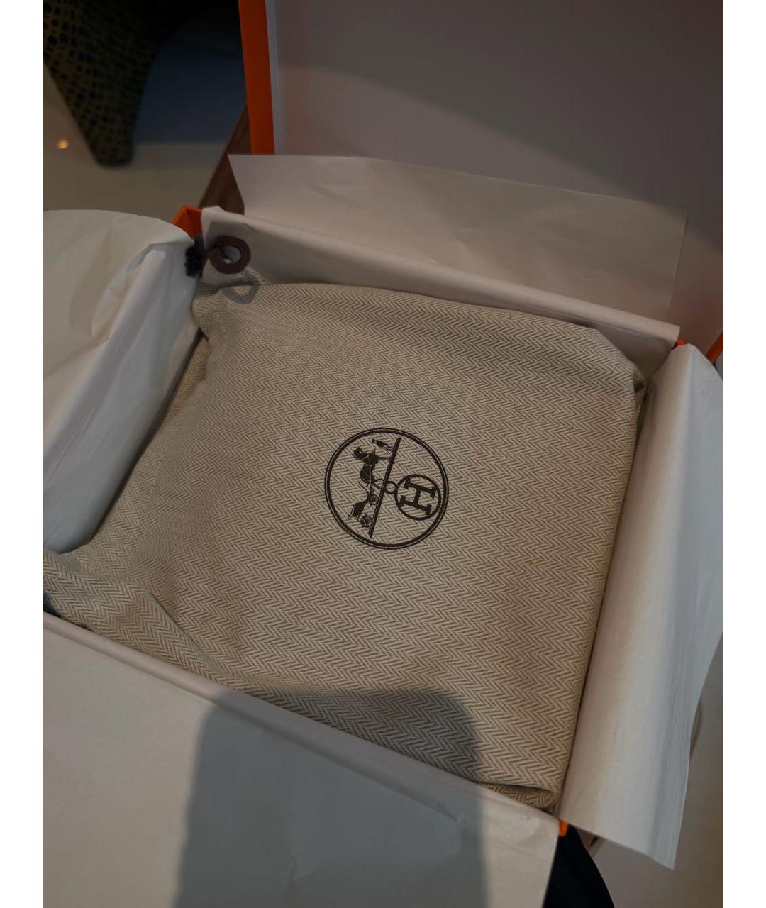 HERMES Коричневая кожаная сумка через плечо, фото 7