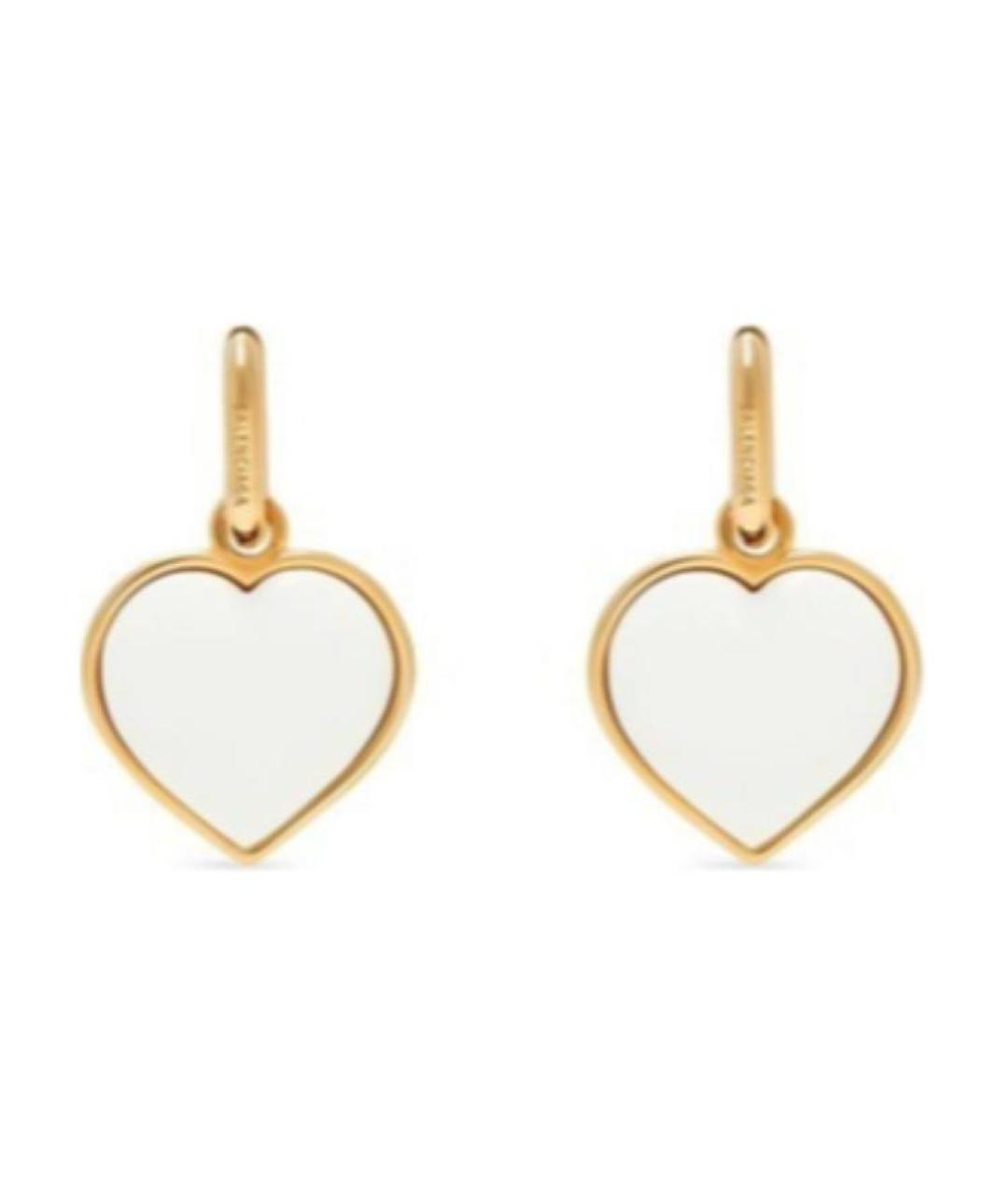 BALENCIAGA Черные латунные серьги, фото 2