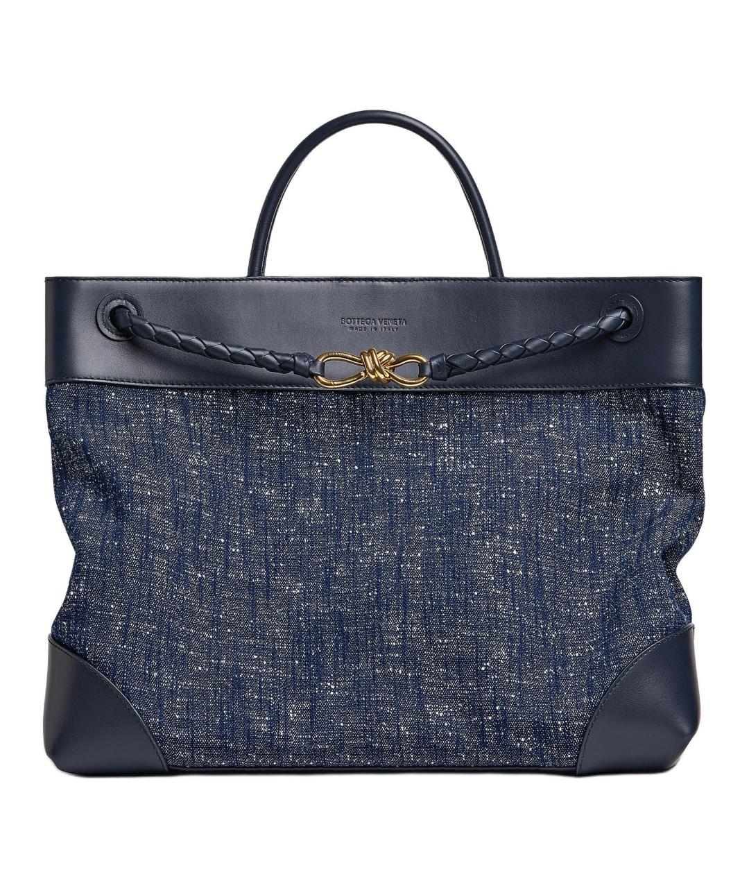 BOTTEGA VENETA Синяя кожаная сумка через плечо, фото 1