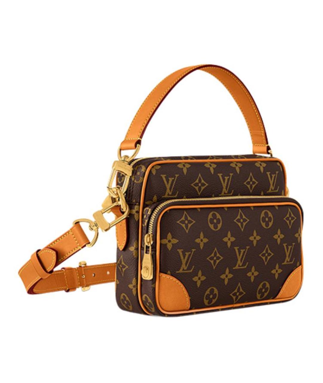 LOUIS VUITTON Коричневая сумка на плечо, фото 2