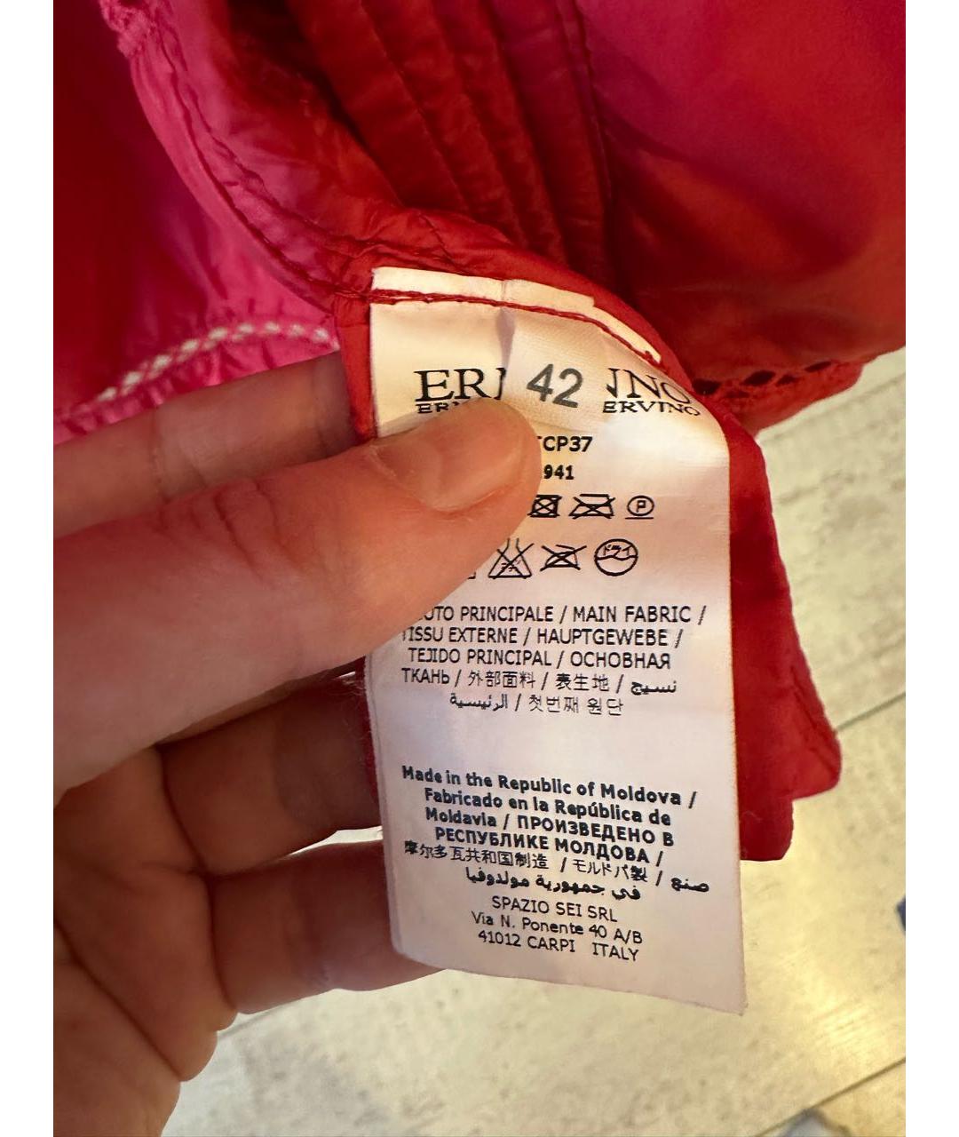 ERMANNO SCERVINO Красное пальто, фото 4