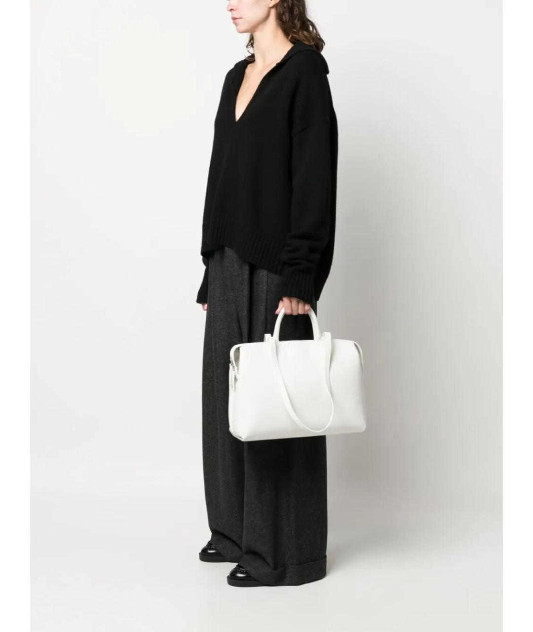 MARSELL Белая кожаная сумка тоут, фото 2