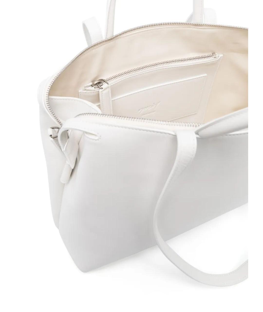 MARSELL Белая кожаная сумка тоут, фото 3