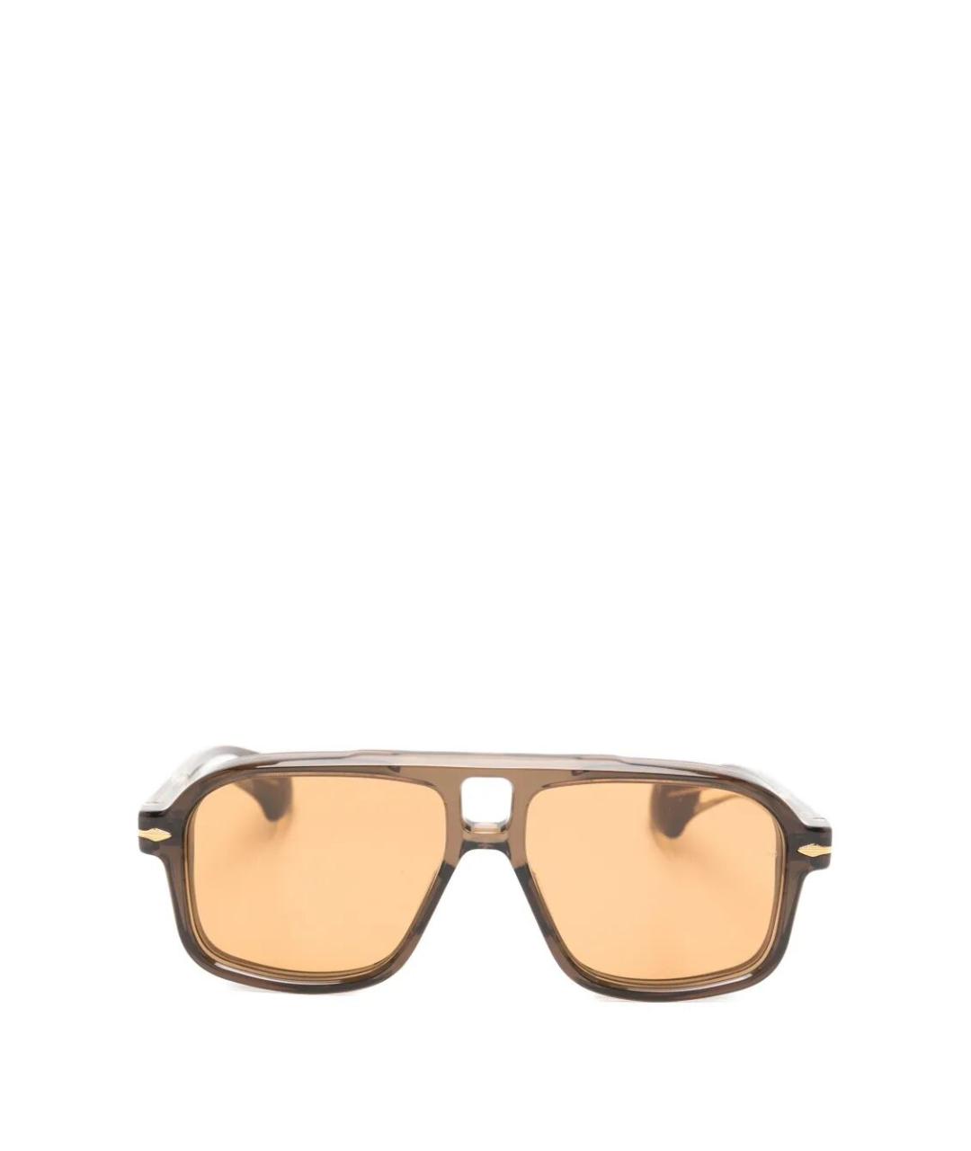 JACQUES MARIE MAGE Коричневые солнцезащитные очки, фото 2