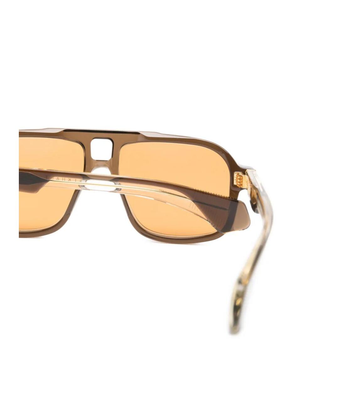 JACQUES MARIE MAGE Коричневые солнцезащитные очки, фото 3