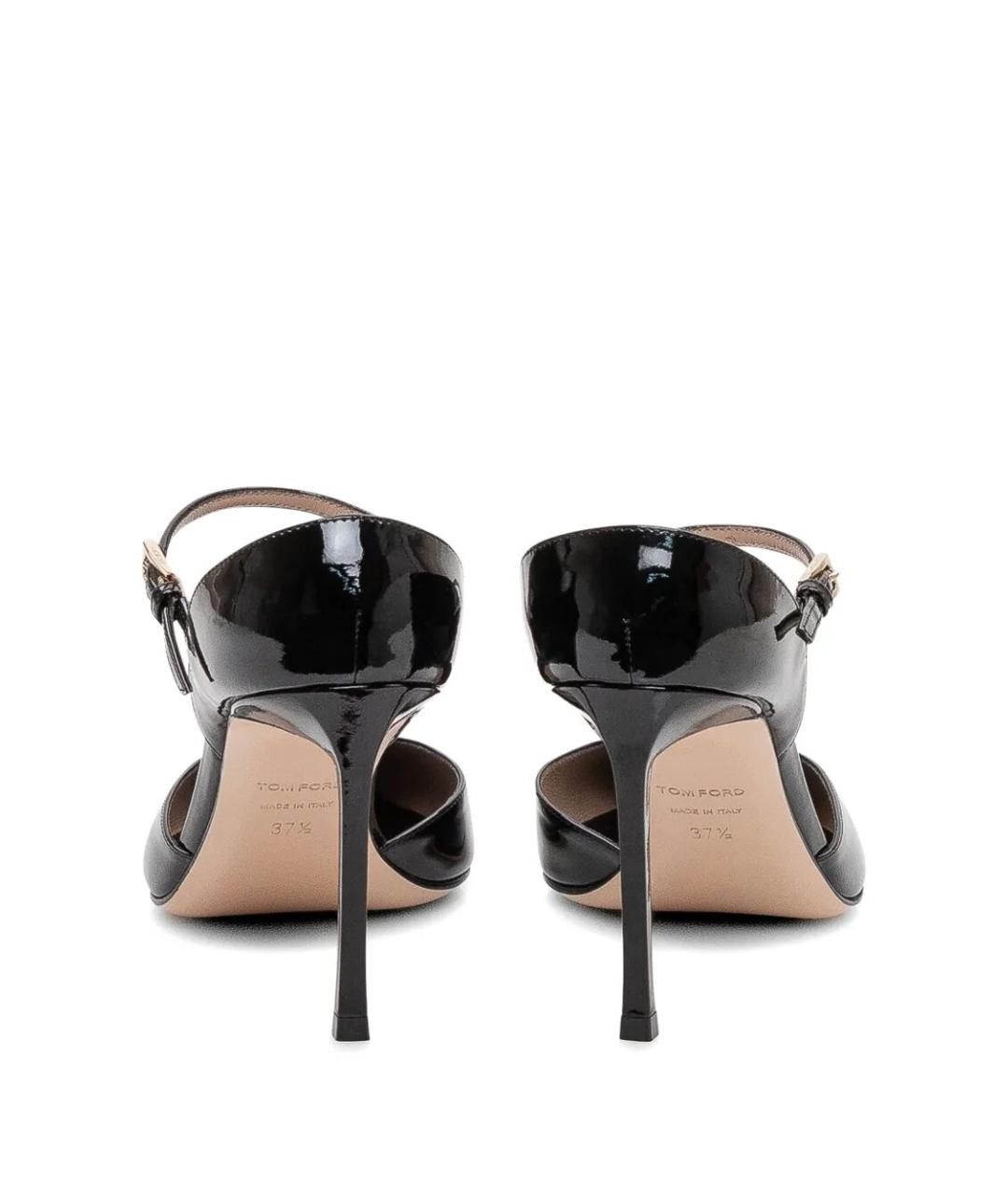 TOM FORD Черные кожаные туфли, фото 4