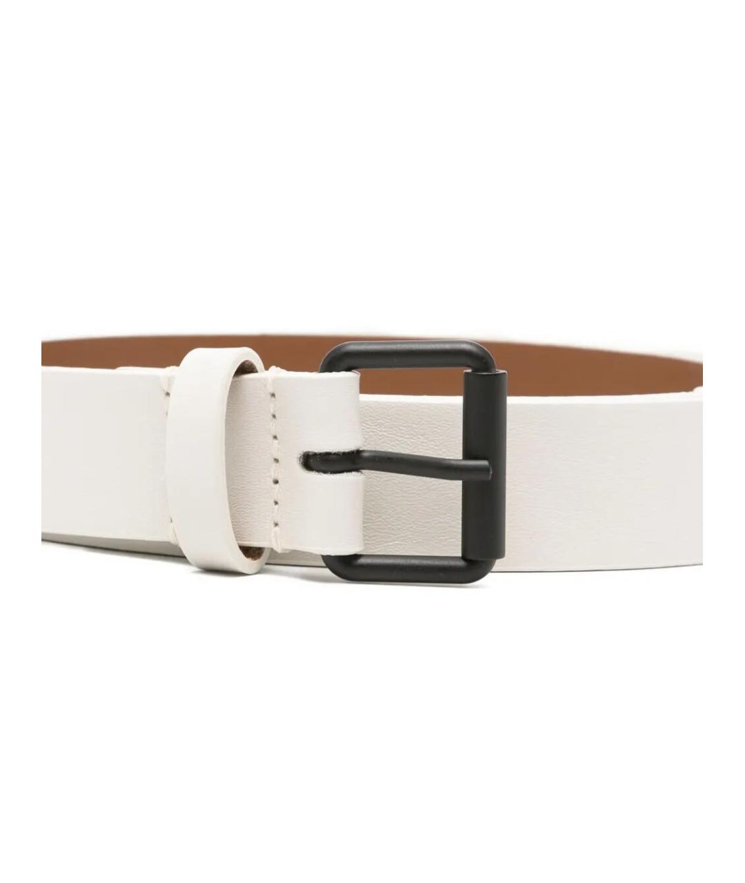 SOFIE D HOORE Белый кожаный ремень, фото 2