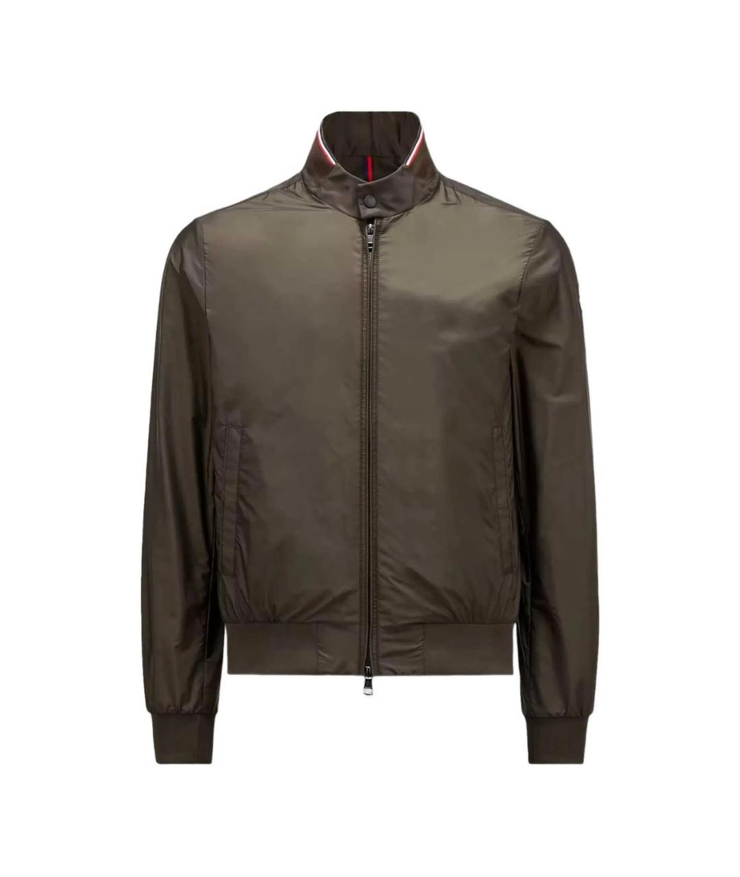 MONCLER Зеленая полиамидовая куртка, фото 5