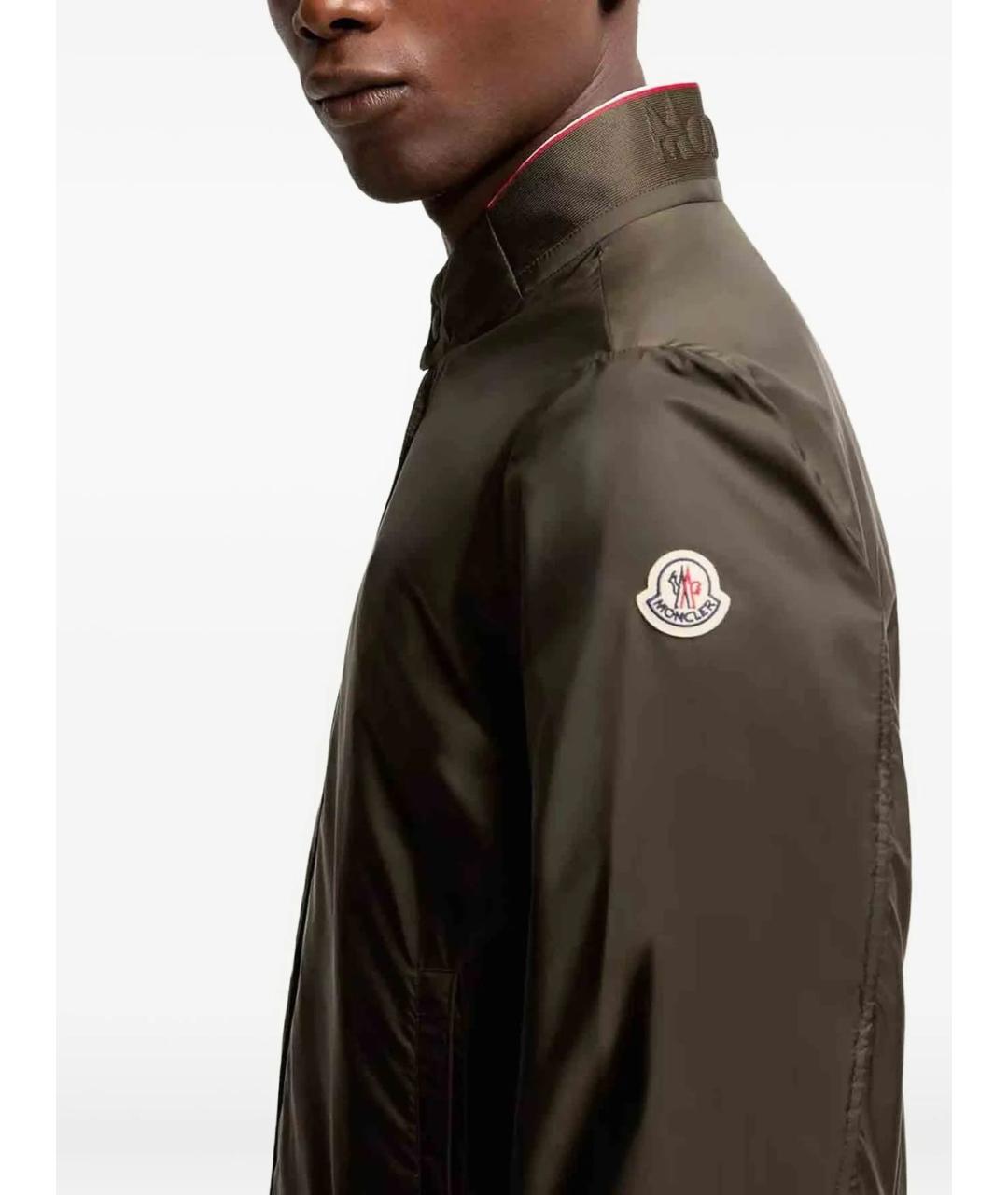 MONCLER Зеленая полиамидовая куртка, фото 3