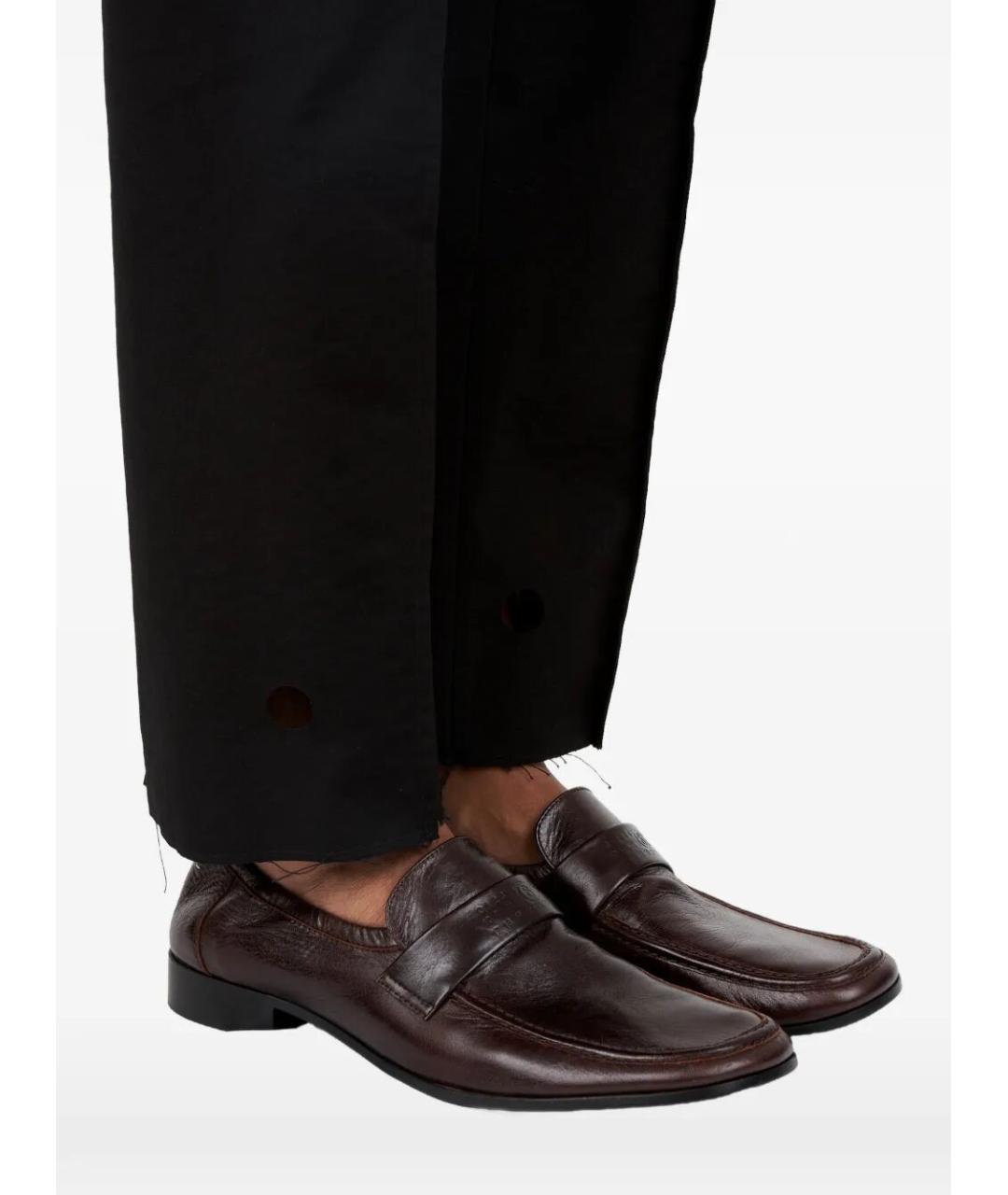 MM6 MAISON MARGIELA Коричневые кожаные лоферы, фото 4