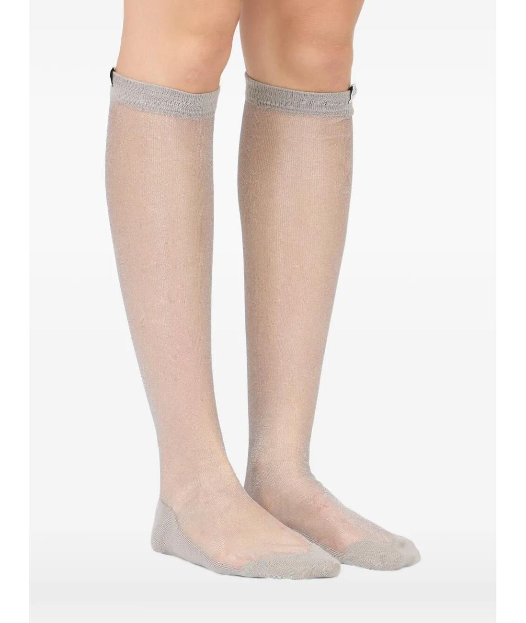 MM6 MAISON MARGIELA Серые носки, чулки и колготы, фото 2