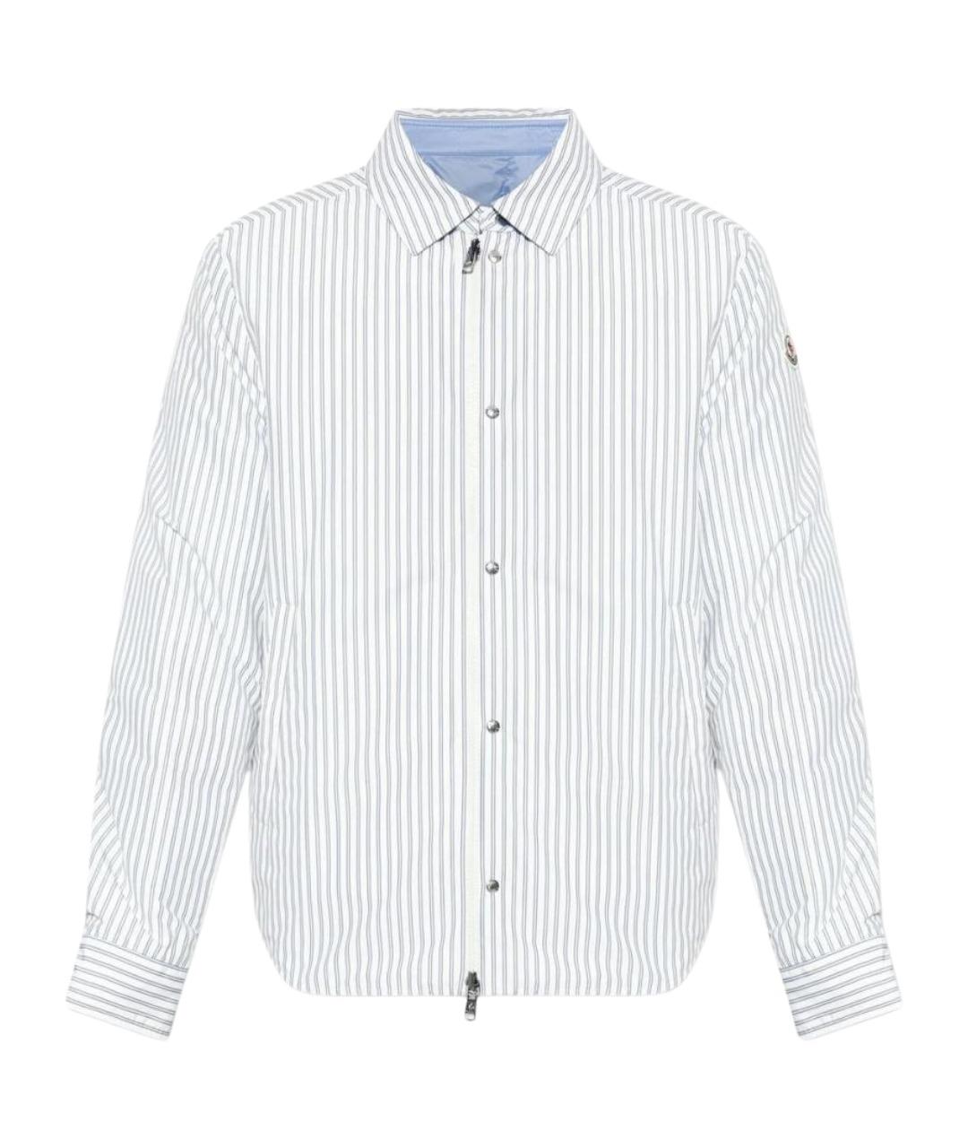 MONCLER Белая хлопковая куртка, фото 1