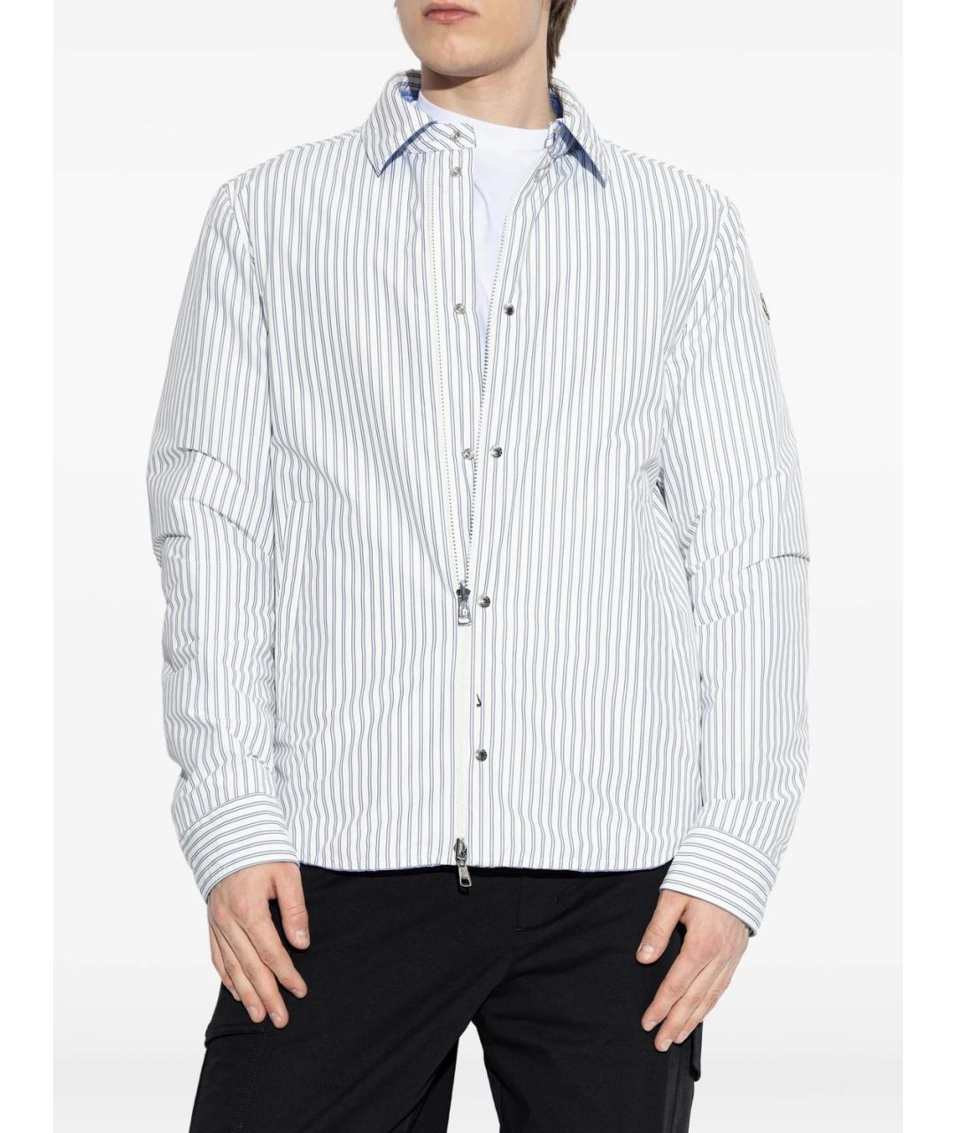 MONCLER Белая хлопковая куртка, фото 3