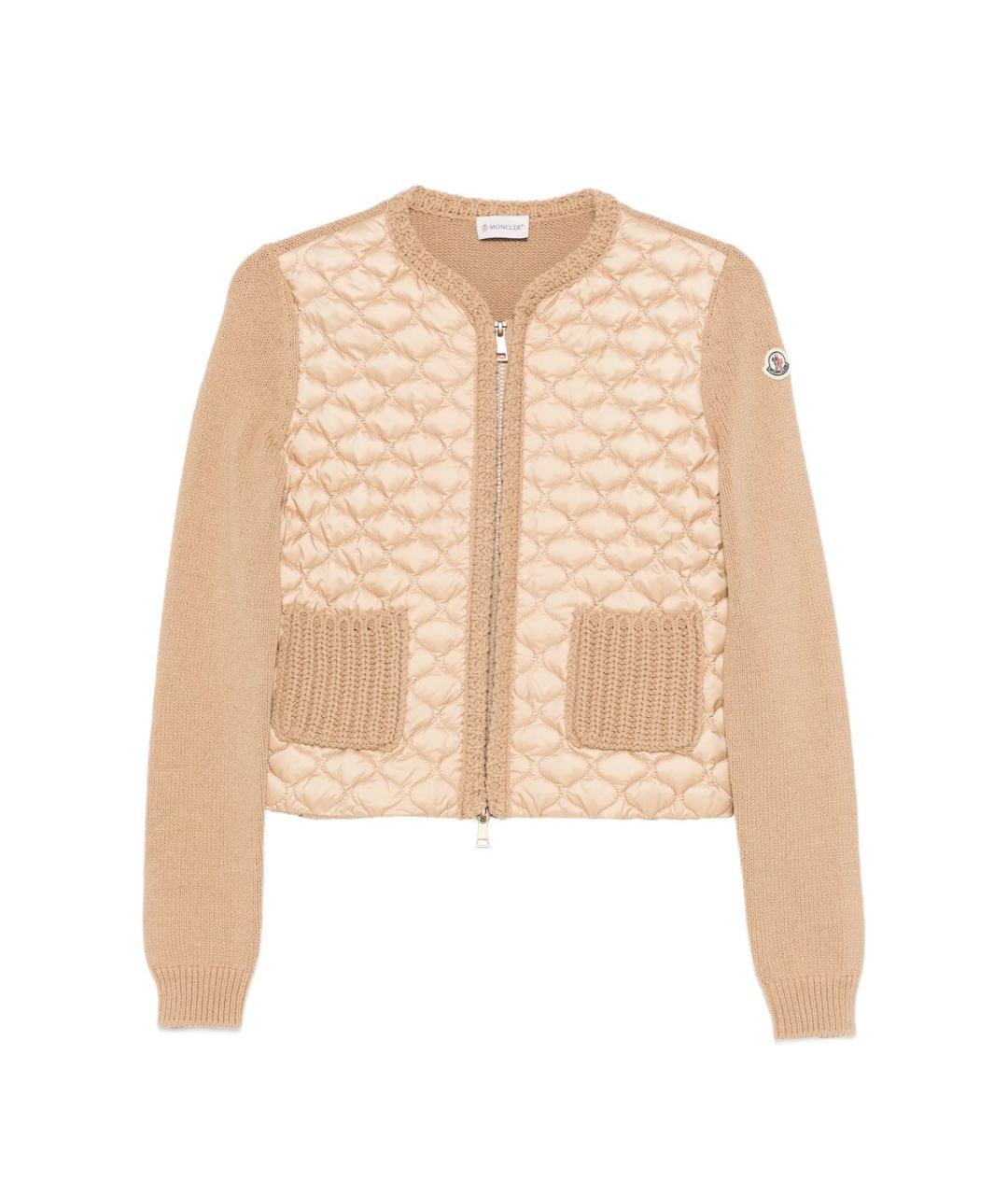 MONCLER Бежевая шерстяная куртка, фото 1