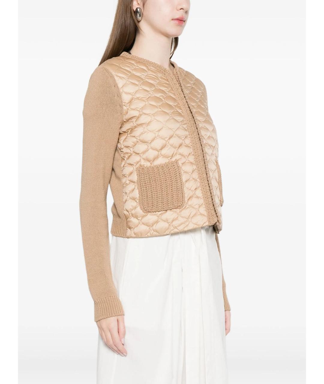 MONCLER Бежевая шерстяная куртка, фото 2