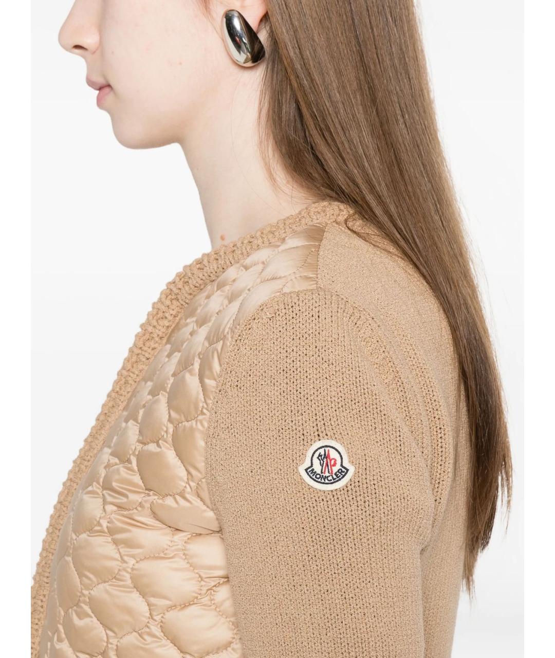 MONCLER Бежевая шерстяная куртка, фото 3