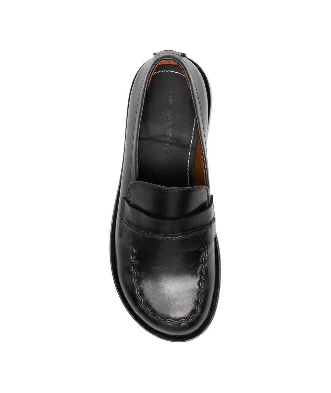 THE ANTIPODE Черные кожаные лоферы, фото 4