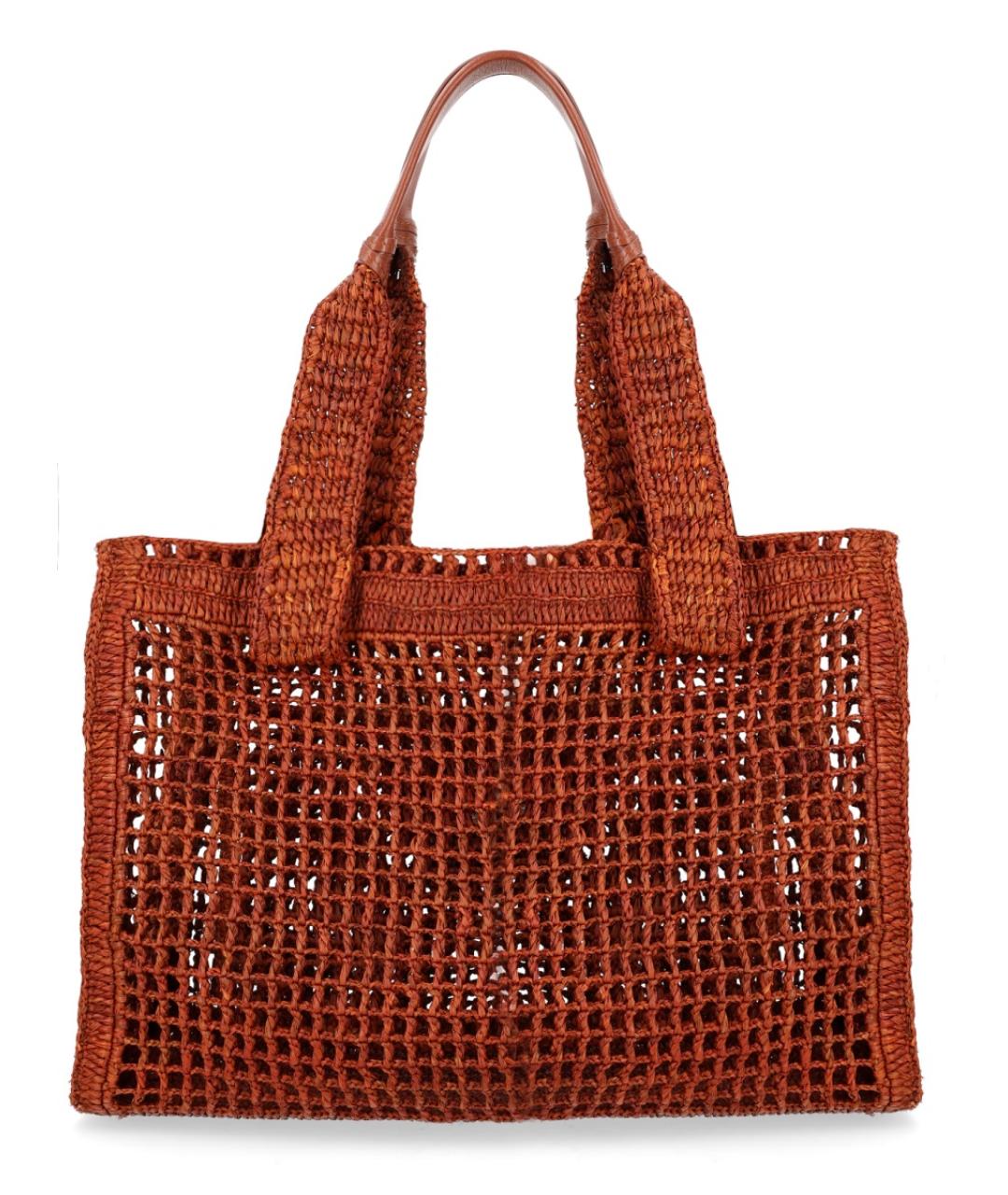 CHLOE Коричневая пелетеная сумка тоут, фото 2