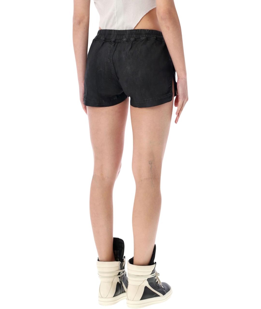 RICK OWENS DRKSHDW Черные хлопковые шорты, фото 2