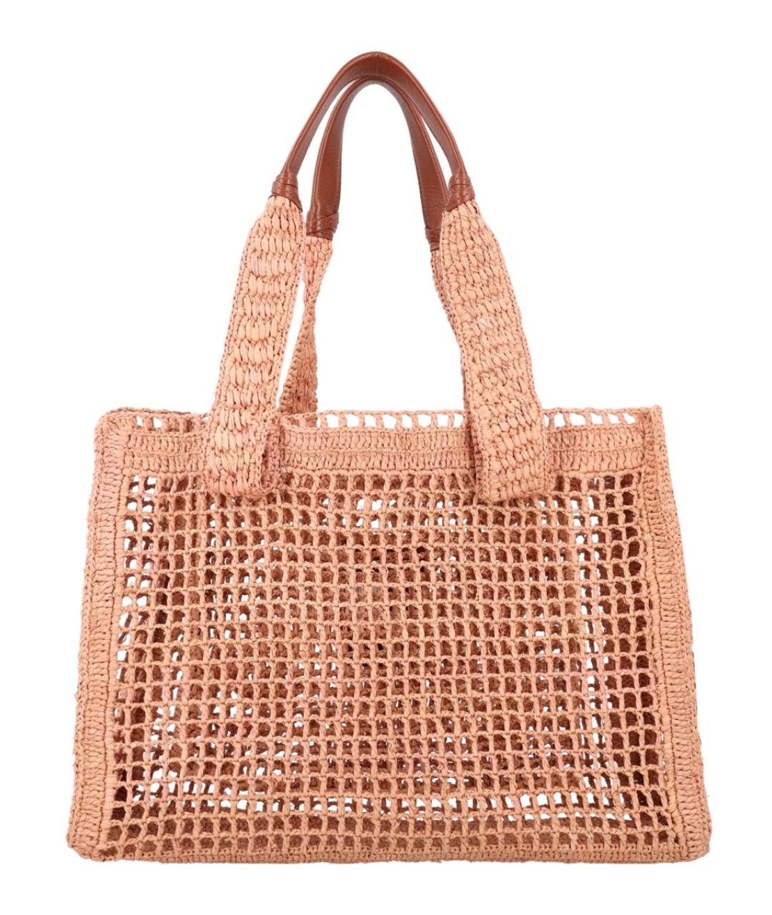 CHLOE Розовая пелетеная сумка тоут, фото 3