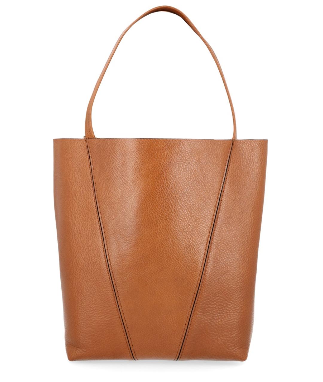 CHLOE Коричневая кожаная сумка тоут, фото 2