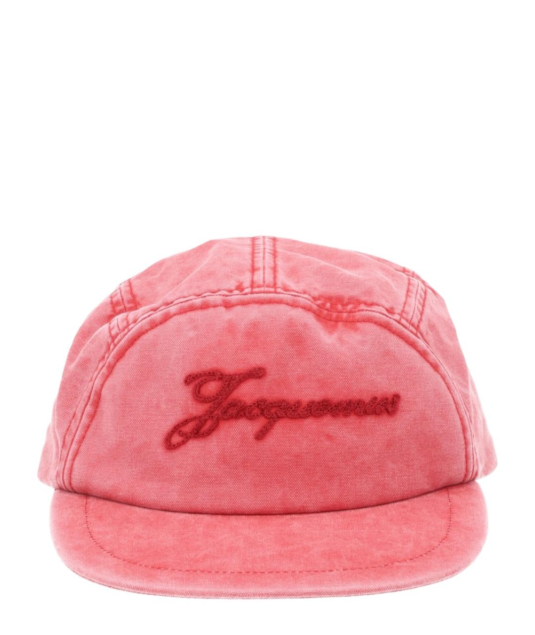 JACQUEMUS Красная хлопковая кепка, фото 1