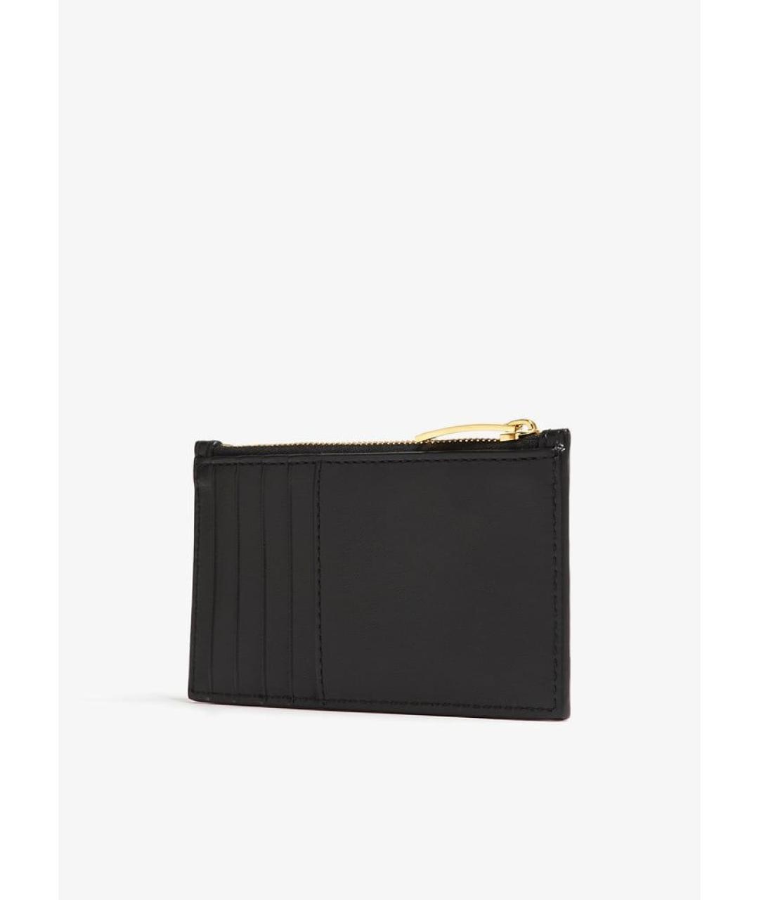 BOTTEGA VENETA Черный кожаный кардхолдер, фото 3