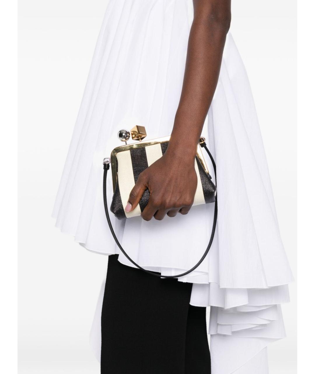 JACQUEMUS Бежевая хлопковая сумка через плечо, фото 3