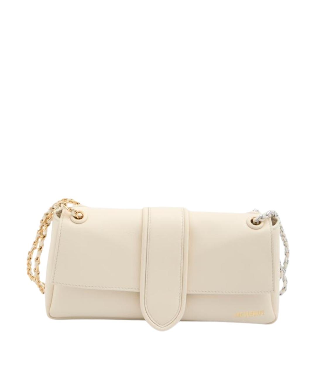 JACQUEMUS Бежевая хлопковая сумка через плечо, фото 1