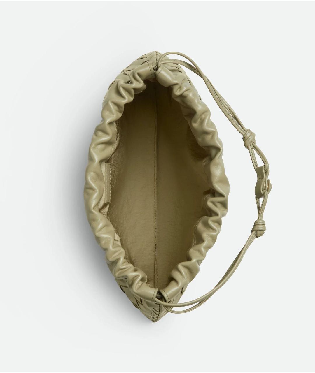 BOTTEGA VENETA Зеленая кожаная сумка через плечо, фото 3