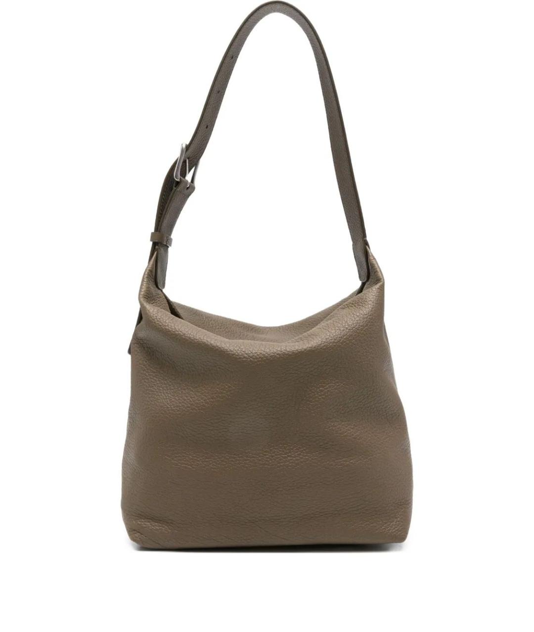 THE ROW Зеленая кожаная сумка через плечо, фото 1