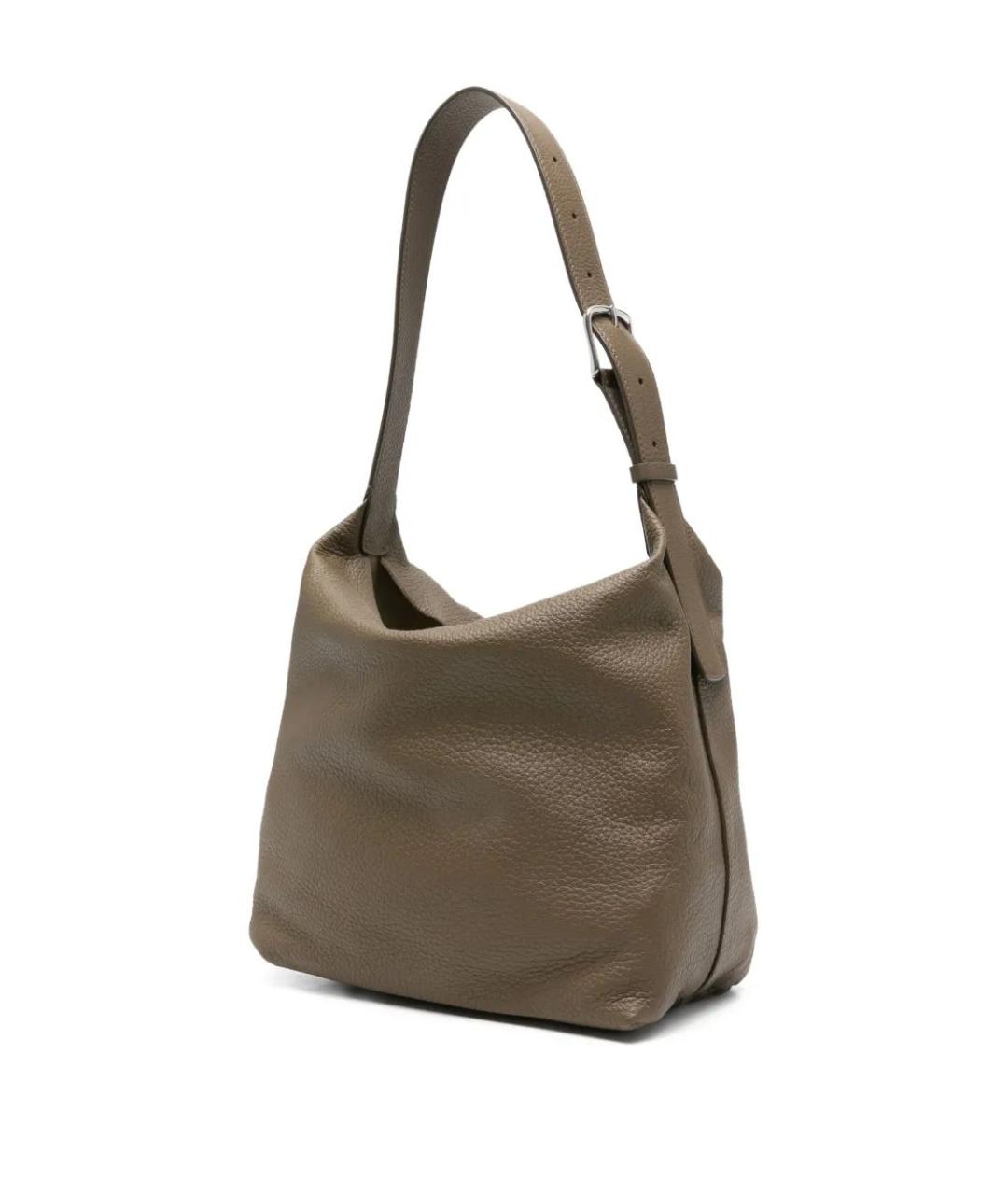 THE ROW Зеленая кожаная сумка через плечо, фото 3