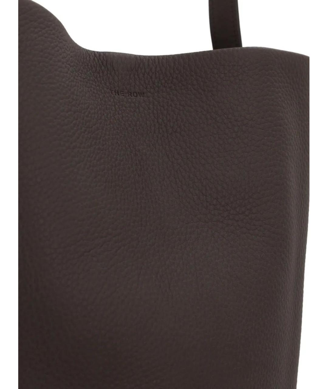 THE ROW Коричневая кожаная сумка тоут, фото 3