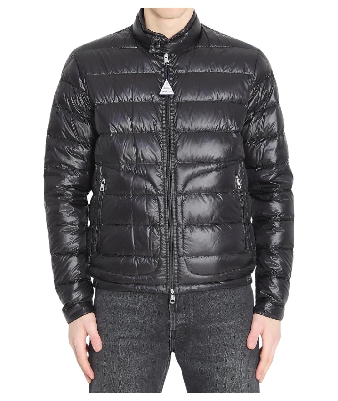 MONCLER Черная полиамидовая куртка, фото 1