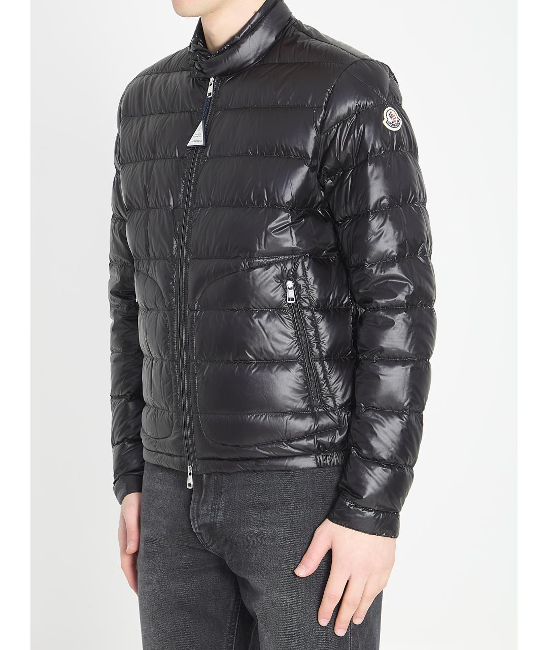 MONCLER Черная полиамидовая куртка, фото 2