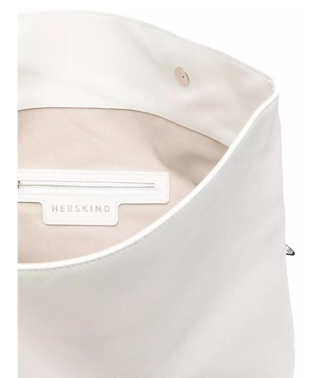 BOTTEGA VENETA Белая кожаная сумка через плечо, фото 2