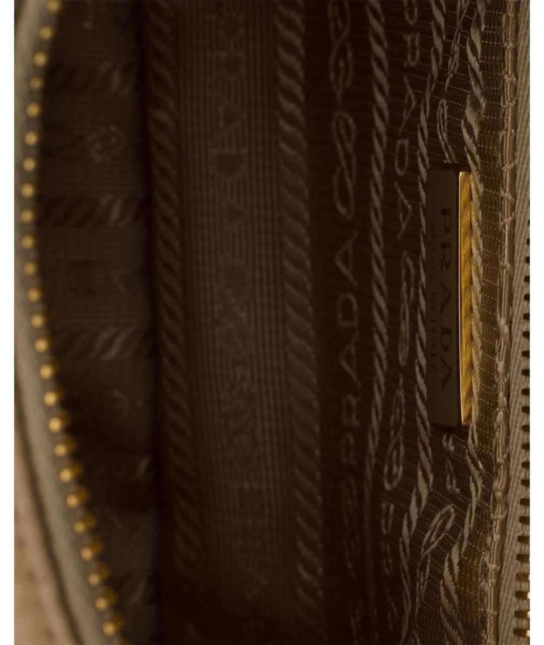 PRADA Бежевая сумка с короткими ручками, фото 4