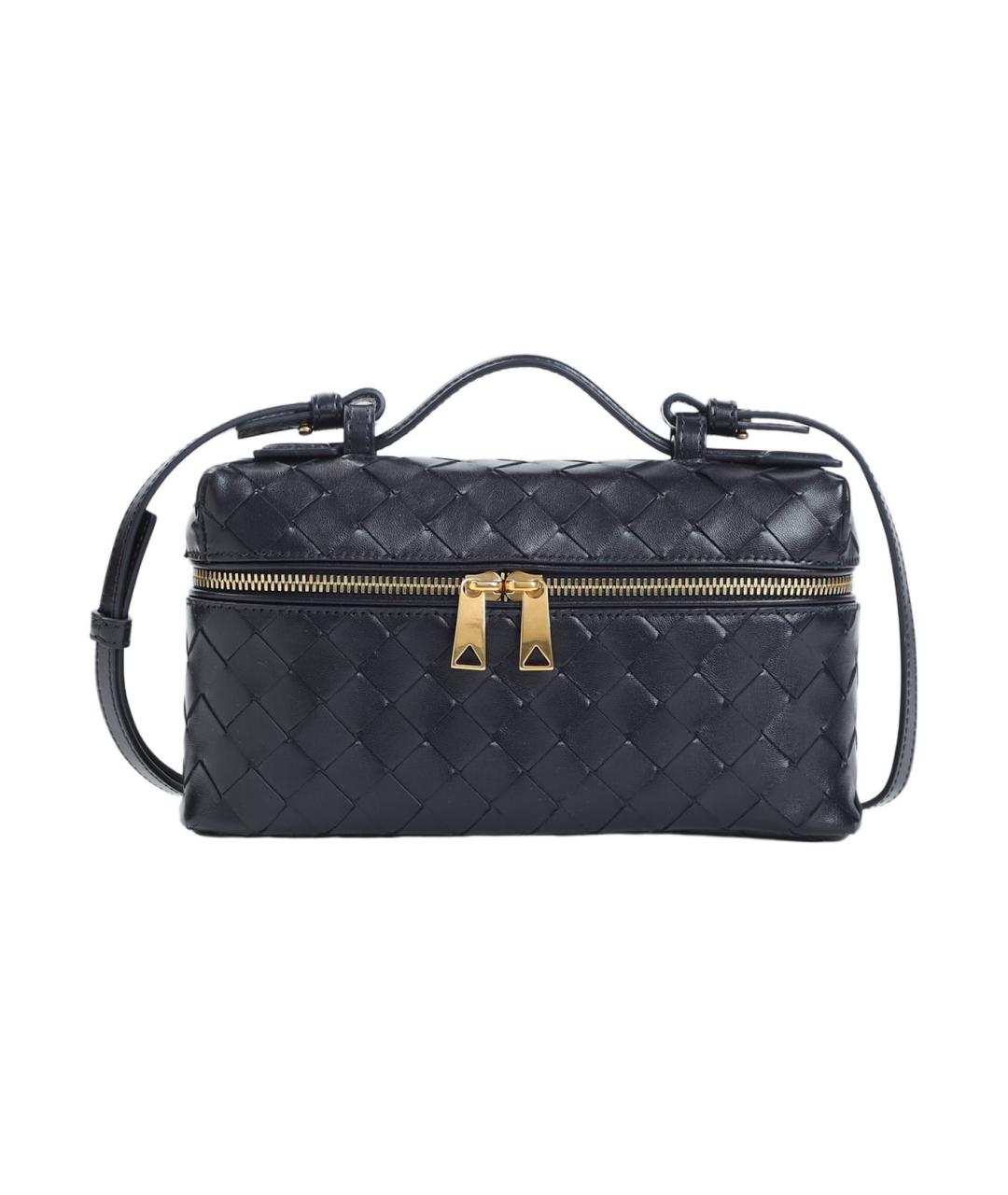 BOTTEGA VENETA Синяя кожаная сумка через плечо, фото 1