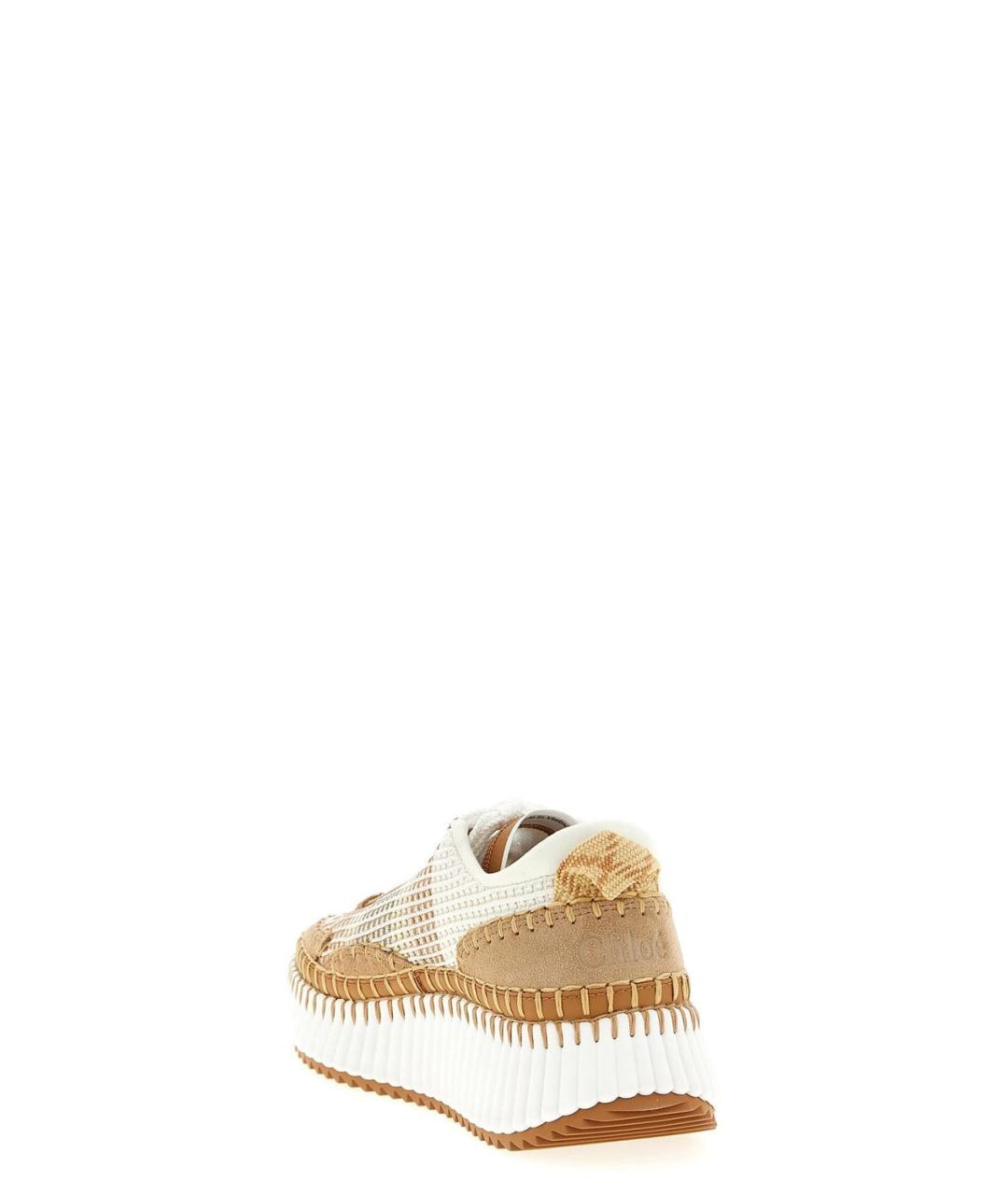 CHLOE Коричневые синтетические кроссовки, фото 3