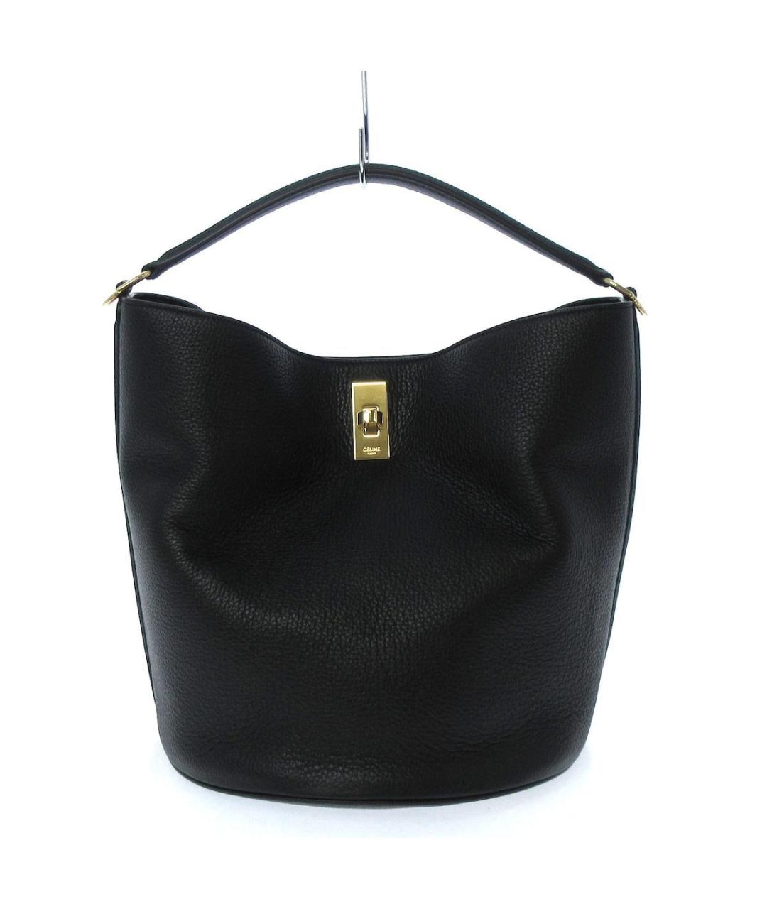 CELINE Черная кожаная сумка через плечо, фото 1