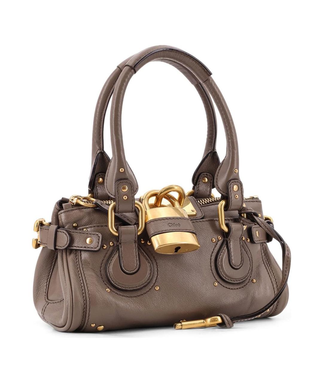 CHLOE Бежевая кожаная сумка через плечо, фото 3