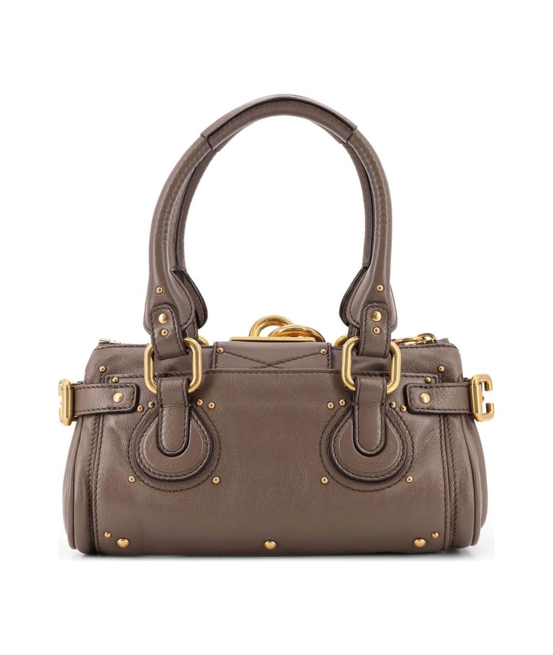 CHLOE Бежевая кожаная сумка через плечо, фото 2