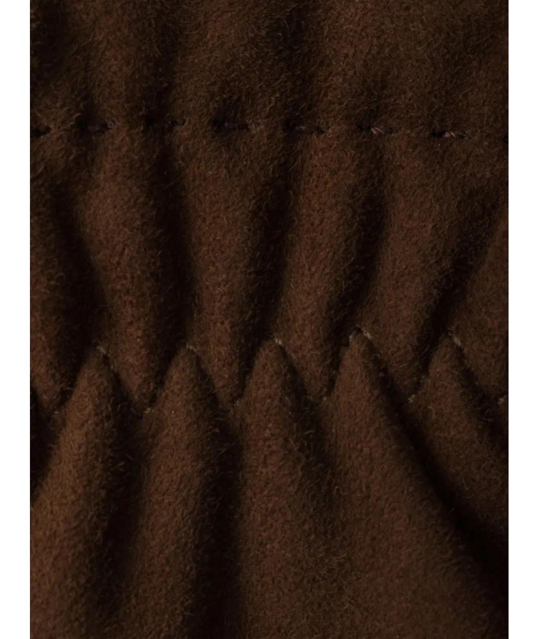 PRADA Коричневые перчатки, фото 2