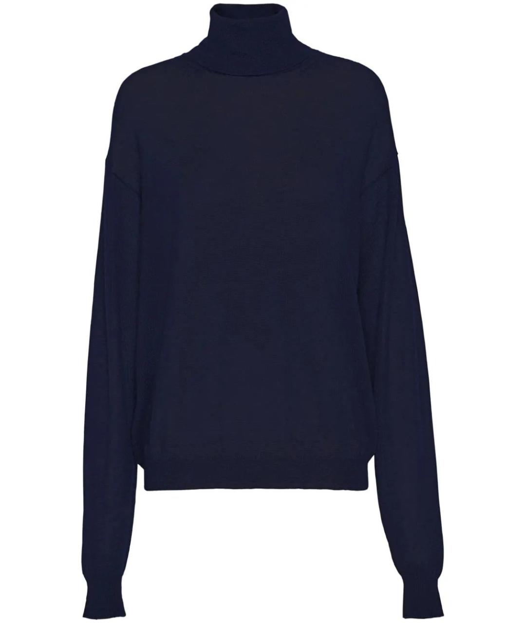 PRADA Темно-синяя кашемировая водолазка, фото 1