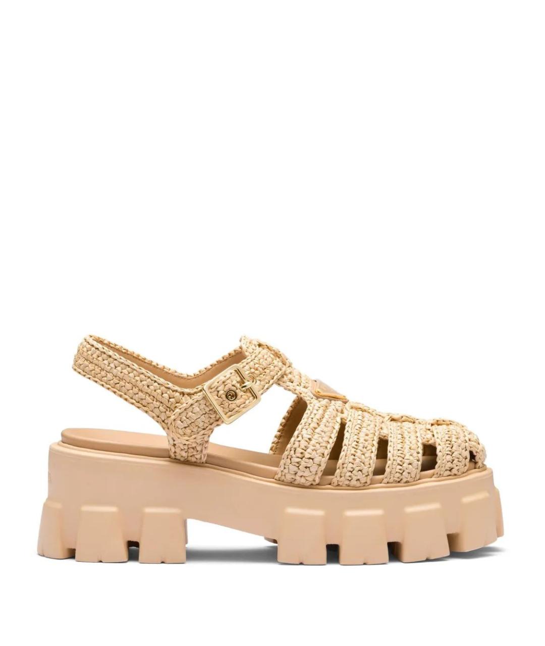 PRADA Бежевые сандалии, фото 1
