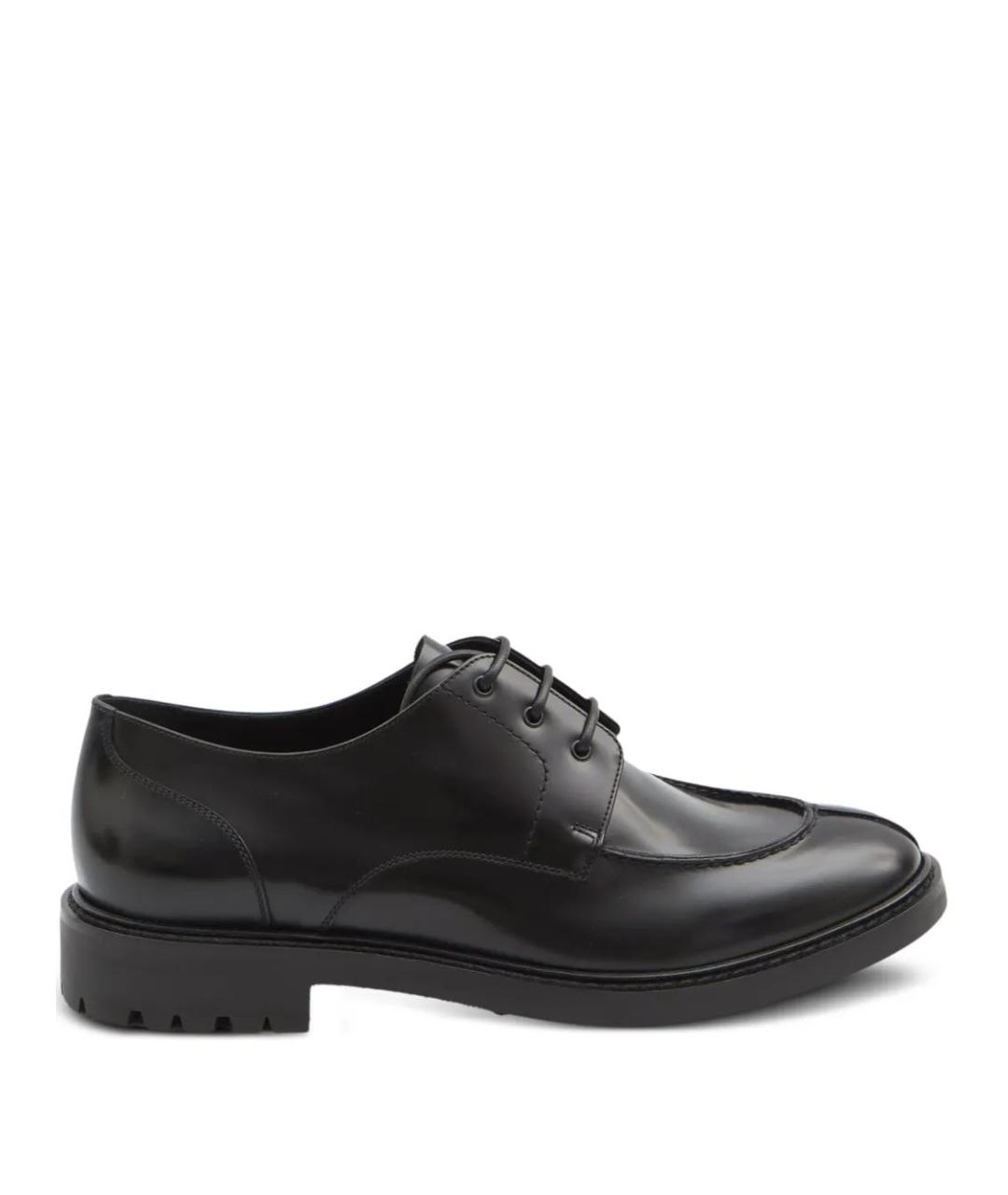 SAINT LAURENT Черные кожаные туфли, фото 1